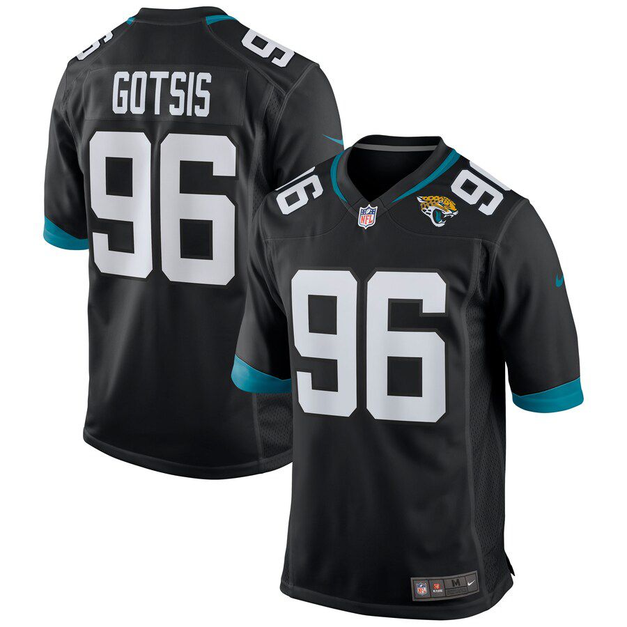 Men Jacksonville Jaguars #96 Adam Gotsis Nike Black Game NFL Jersey